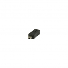 Valueline VLCP60907B cambiador de género para cable Mini USB 5-pin Micro USB B Negro