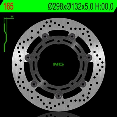 Disco de freno flotante NG 165 Ø298 x Ø132 x 5 165