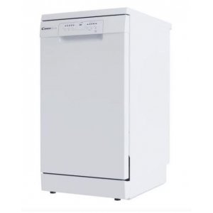 Lavavajillas Candy CDPH 2L1049W-01, 45 cm, 10 servicios, clase E, 75 kWh año, 49dB, 5 programas, blanco