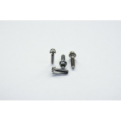 Kit tornillos de fijación soporte de maneta de freno y embrague en titanio PRO BOLT TIBCPERCH140R