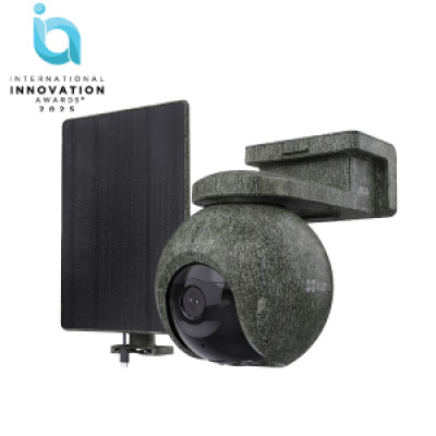 EZVIZ WIFI& 4G EB8 RARNGER CÁMARA A BATERÍA CAMUFLAJE ROTATIVA 4K PANEL SOLAR KIT