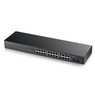 GS1900-24 Gestionado L2 Gigabit Ethernet (10/100/1000) Negro