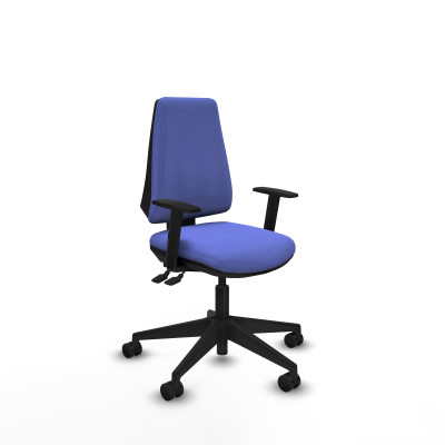 Elche AS bali azul claro brazos 1D base piramidal ruedas nailon 65mm