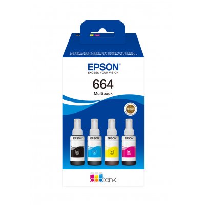 Botella de Tinta Original Epson nº664 Multipack/ Negro/ Cian/ Magenta/ Amarillo