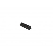 Lanberg PS0-03F-0150-BK base múltiple 1,5 m 3 salidas AC Interior Negro