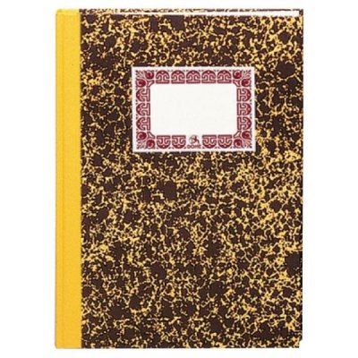 DOHE Cuaderno cartone cuentas corrientes 100h folio amarillo
