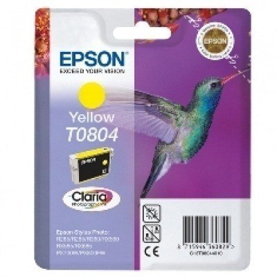 Cartucho tinta epson t0804 amarillo 7.4ml stylus photo r265 - 285 - 360 - rx560 - 585 - 685 - colibri