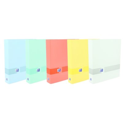 Oxford & You A4+ Carpeta de 4 Anillas D 40mm - Tamaño A4+ - Capacidad para 450 Hojas - Tapa Extradura - Lomo de 60mm - Colores Pastel Surtidos