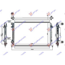 RADIATOR 1.6 PETROL (650x415x23) (NRF)
