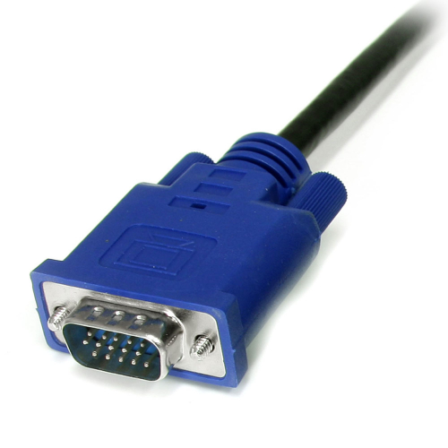 Cable KVM de 1,8m Ultra Delgado Todo en Uno VGA PS/2 PS2 HD15 - 6ft Pies 3 en 1