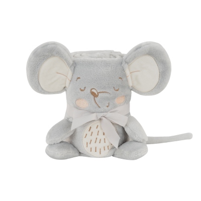 Manta de regalo con bordado 3D Joyful Mice