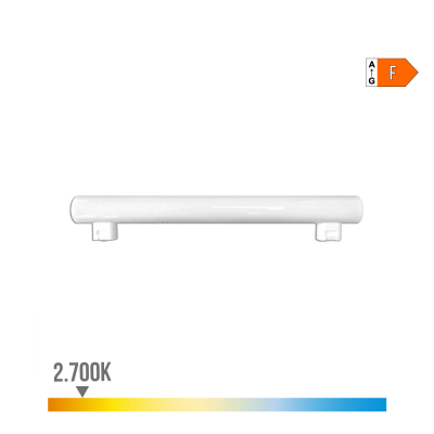 Linestra led 2 casquillos s14s 7 w 600 lm 2700 k luz calida 300 x 30 x 47 mm