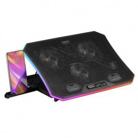 Base refrigeración para portátil Mars Gaming, 19 pulgadas + soporte móvil