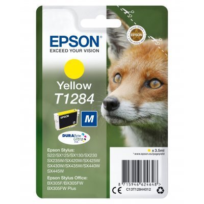 Epson T1284 Amarillo Cartucho de Tinta Original - C13T12844012