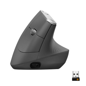 Logitech MX Vertical Ratón ergonómico Negro