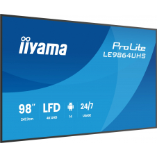 iiyama LE9864UHS-B1AG pantalla de señalización Pantalla plana para señalización digital 2,49 m (98