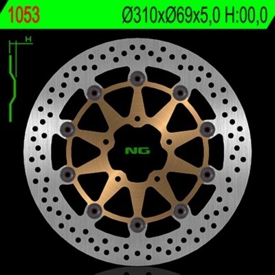 Disco de freno NG 1053 Ø310 x Ø69 x 5 1053