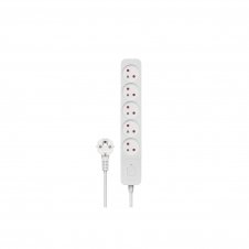 Savio Power strip 5 sockets 3m white LZ-09 5 salidas AC Tipo F Blanco