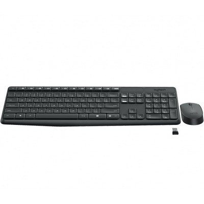 TECLADO LOGITECH MK235 WIRELESS KBD+MOUSE GREY CZLOGITECH MK235 - JUEGO DE TE