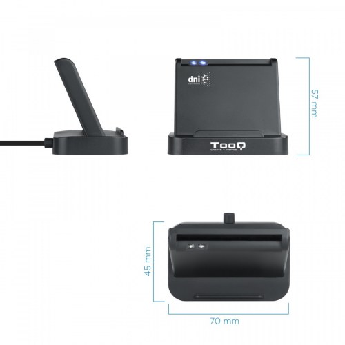 LECTOR TARJETAS DNIE VISION TQR-220B USB 2.0 NEGRO