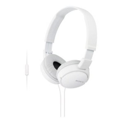 HEADSET SONY MDR-ZX110AP DIADEMA PLEGABLE COLOR BLANCO CONECTOR JACK 3.5mm SENSIBILIDAD 98db