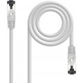 Nanocable Cable red Cat. 8.1 2GHZ SSTP Gris 10m
