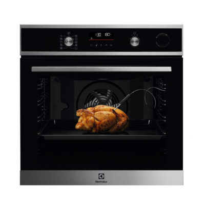 .AT.HORNO ELECTROLUX COP846X1 MULTIF.9 A+ CRIST.NGO/INOX C/VAPOR PIROL