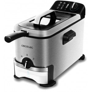 Freidora de aceite Cecotec CLEAN FRY 3000, ref. 03077, 3 litros, filtro de aceite