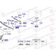 SOPORTE SUPERIOR DE REFUERZO DEL PARACHOQUES TRASERO(O)