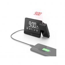 Hama Plus Charge Reloj despertador digital Negro