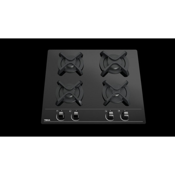 Placa de gas butano Teka GBC 64000 KBB, 4 zonas, Cristal Gas, 7300W, ref. 112580005, cristal negro - imagen 9