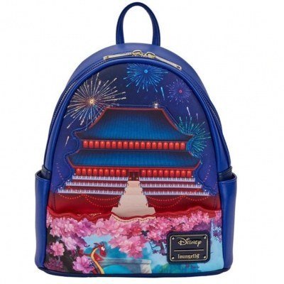 Mochila loungefly disney castillo mulan