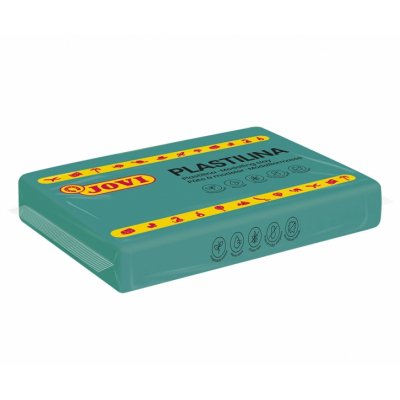 Jovi Caja de 15 Pastillas de Plastilina 350gr - Pasta Vegetal - No Se Seca - sin Gluten - Inocua - Facil de Moldear - Ideal para Figuras en Volumen - Color Verde