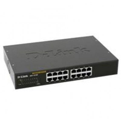Switch 16port 10 - 100 - 1000 gibabit metal copper desktop switch d - link