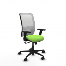 Piqueras y Crespo Zulema sincro malla blanca bali pistacho brazos 2D base nailon ruedas 65mm nailon