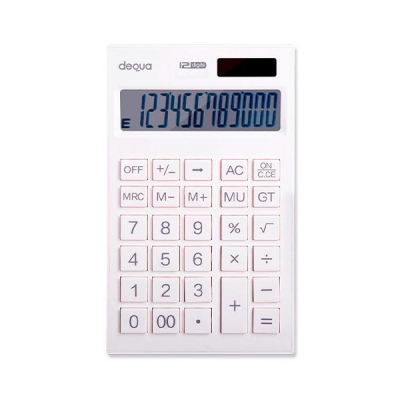 DEQUA CALCULADORA DE OFICINA 12 DIGITOS BLANCO