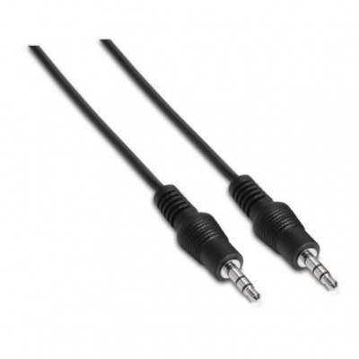 Cable Estéreo Aisens A128-0142/ Jack 3.5 Macho - Jack 3.5 Macho/ 1.5m/ Negro