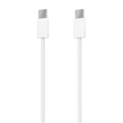 Aisens - Cable Usb 2.0 3A 60W Apple, Tipo Usb-C/M-Usb-C/M, Blanco, 1.0
