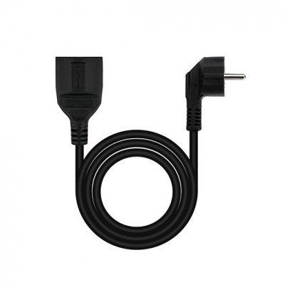 CABLE ALIMENTACION ALARGADOR NANOCABLE 2M NEGRO