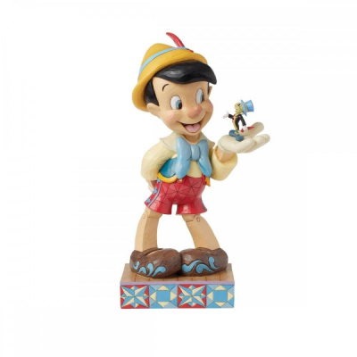 Figura enesco disney pinocchio & pepito grillo