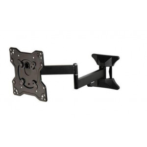 Soporte TV orientable de pared Vivanco VVTVFMO43INCH25KG, hasta 43 pulgadas, 25 kg, 2 brazos, VESA 200x200 mm, orient. ±90°, incl. ±15°, negro