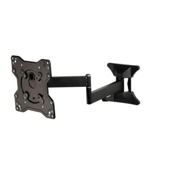 Soporte TV orientable de pared Vivanco VVTVFMO43INCH25KG, hasta 43 pulgadas, 25 kg, 2 brazos, VESA 200x200 mm, orient. ±90°, incl. ±15°, negro
