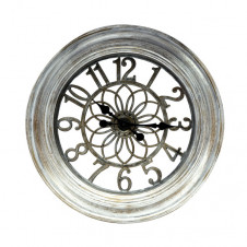 Reloj De Pared Kumico Plata 58d Agujas Retro Industrial Gran Tamaño