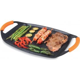 Plancha de asar parrilla Orbegozo GDB4700, plana, 28.5 x 38 cm