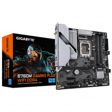 GIGABYTE B760M GAMING PLUS WIFI DDR4 Placa base - Compatible con procesadores Intel Core de 14ª generación, VRM de 4+1+1 fases, hasta 5333 MHz DDR4