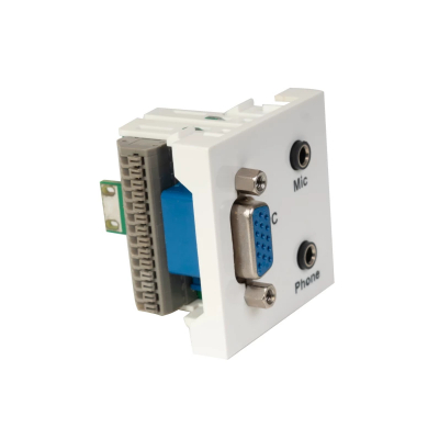 Panel de Conexion VGA MIC y auriculares