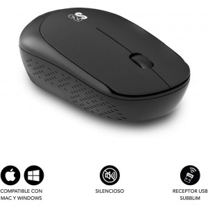 Ratón Bluetooth Subblim BUSINESS PLUS, inalámbrico, silencioso, negro