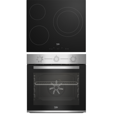 HORNO+VITRO BEKO BBSE12120XD MULTIF6.A INOX C/LIMPIEZA VAPOR