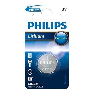 Pila Litio CR2025 PHILIPS 3Vdc (Blister 1 pila)