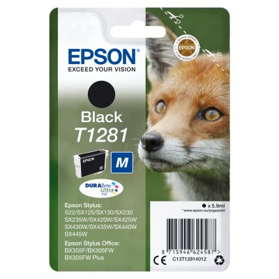 Cartucho de Tinta Original Epson T1281/ Negro